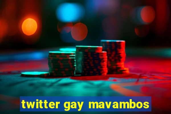 twitter gay mavambos